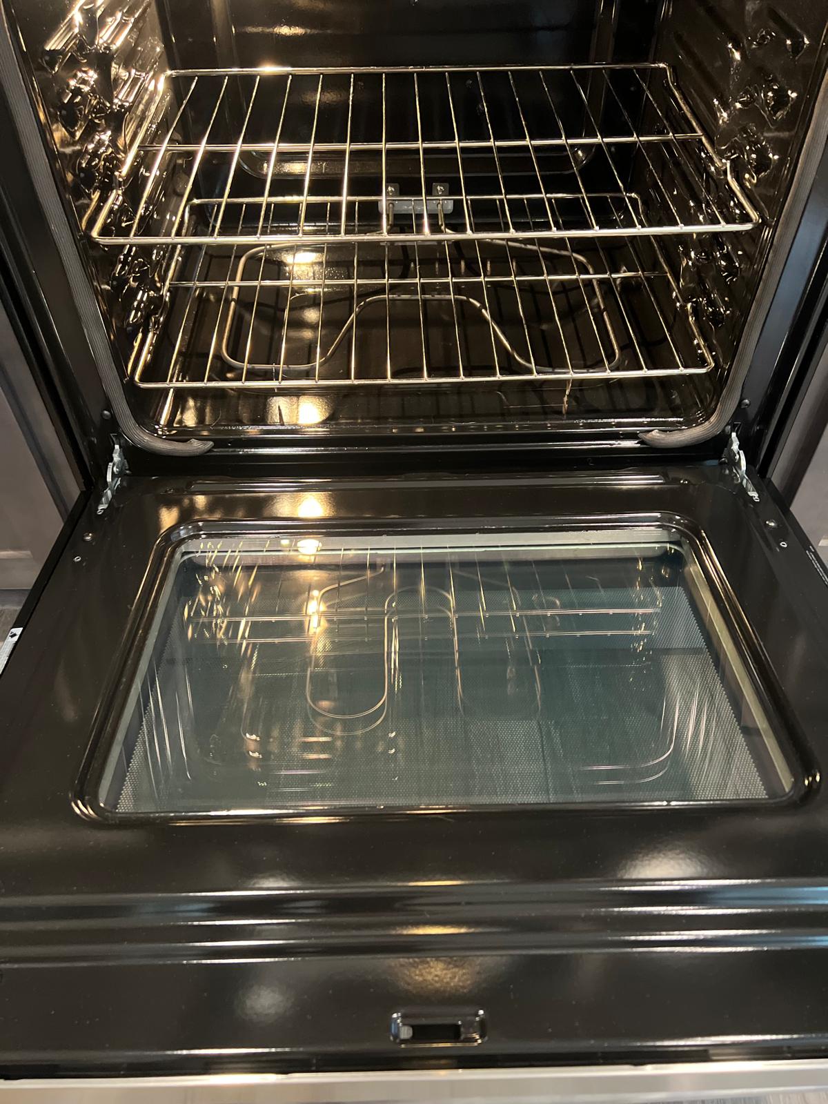 After stove cleaning